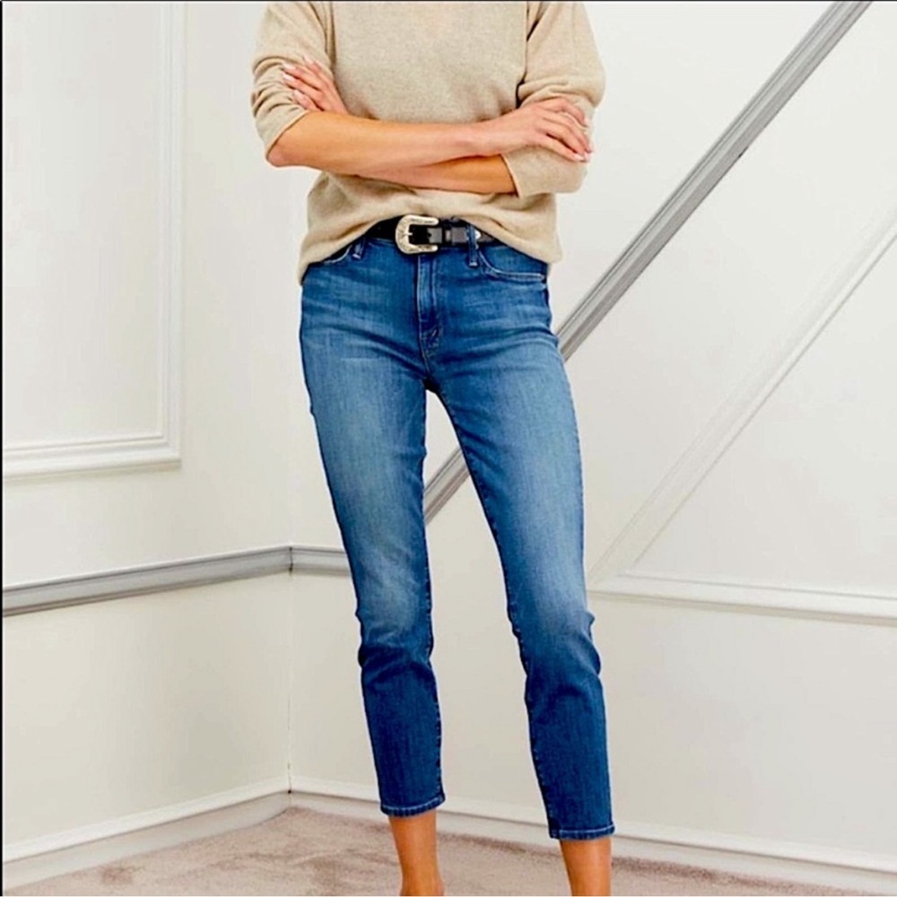 MOTHER The Looker Crop Cry Of The Peacock Jeans 28